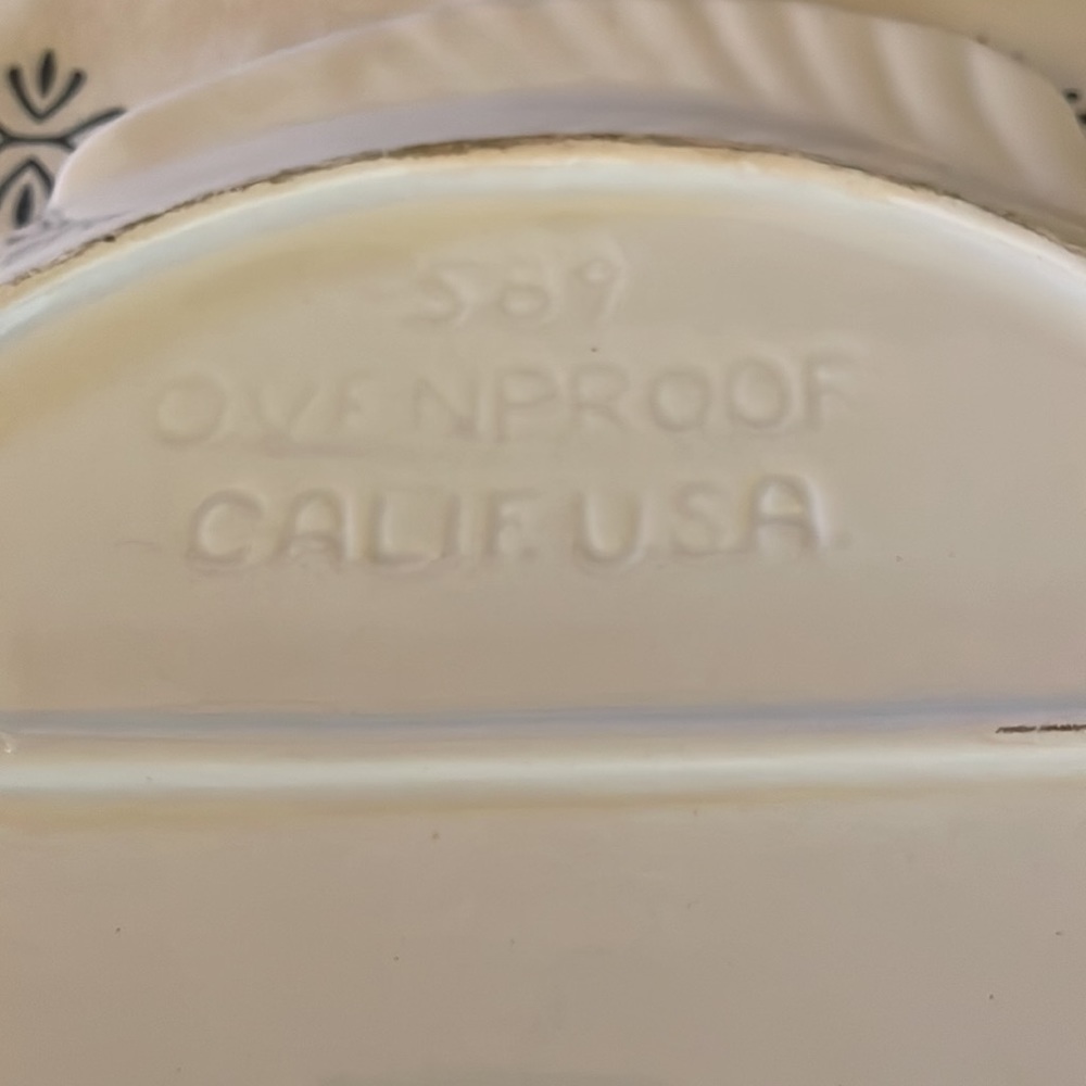 California USA Ovenproof Fish Platter VINTAGE - Picture 4 of 8